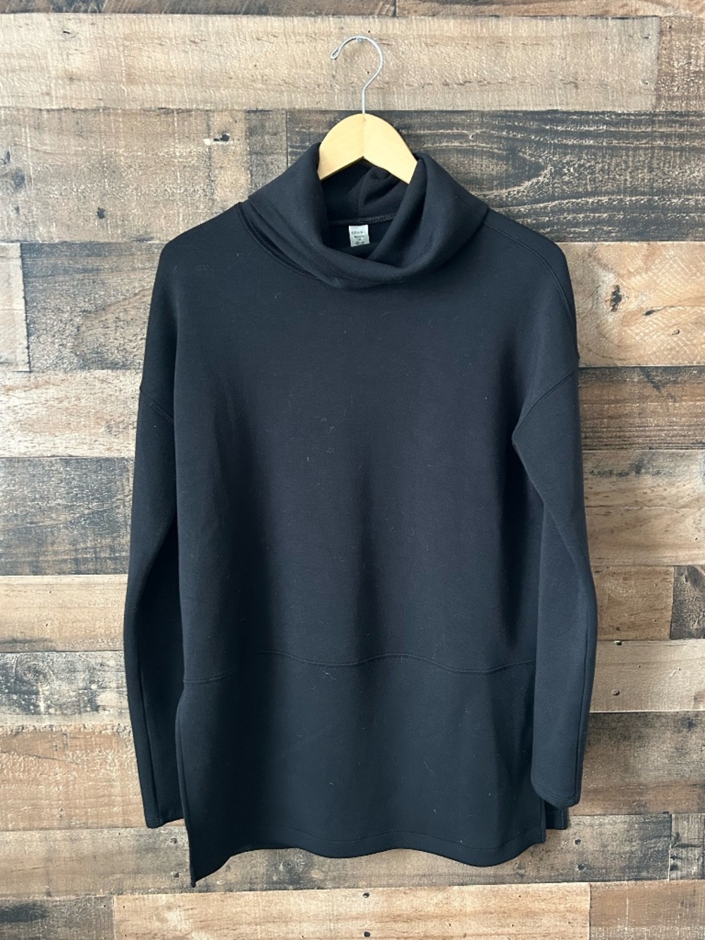 ✨Spanx Black AirEssentials Oversized Tunic Top Turtleneck XS Soft Stretch NWOT✨